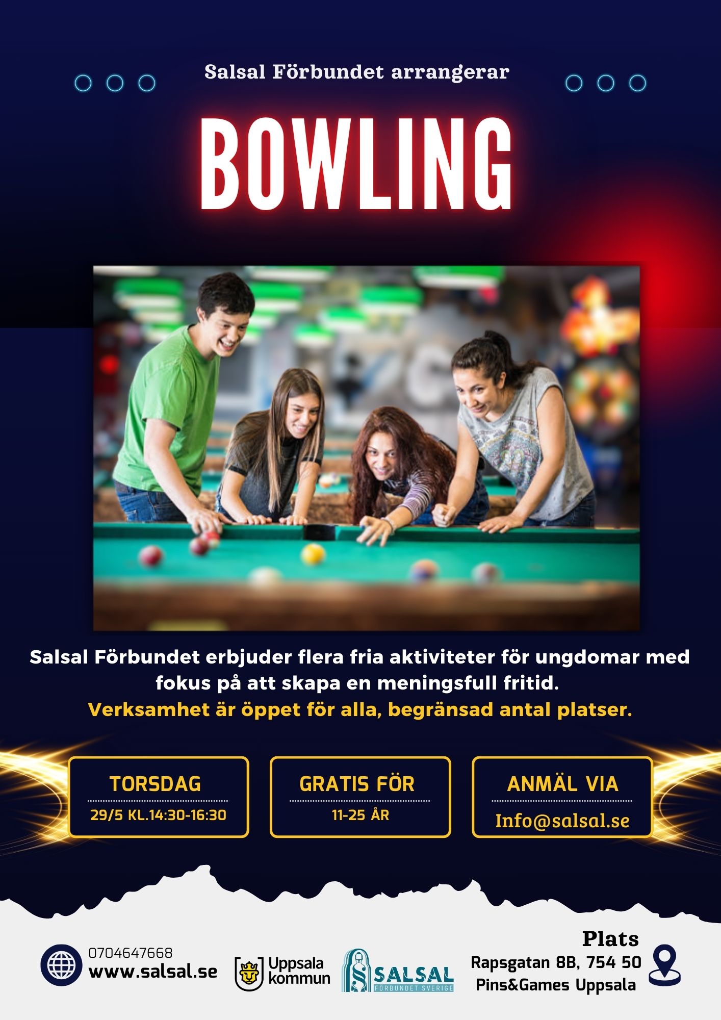 Bowling för ungdomar, 11-25 år
