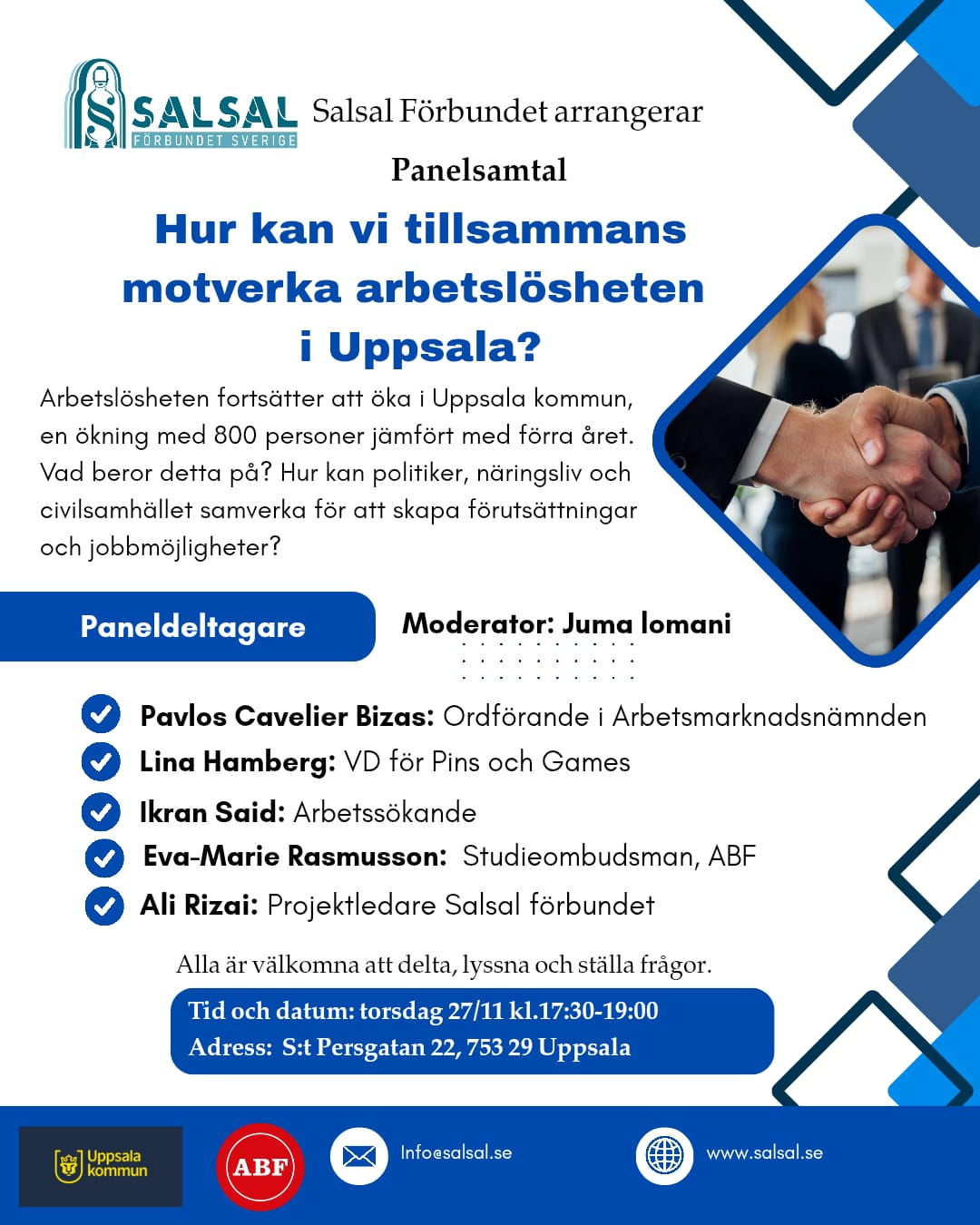 Hur kan vi tillsammans motverka arbetslösheten i Uppsala?